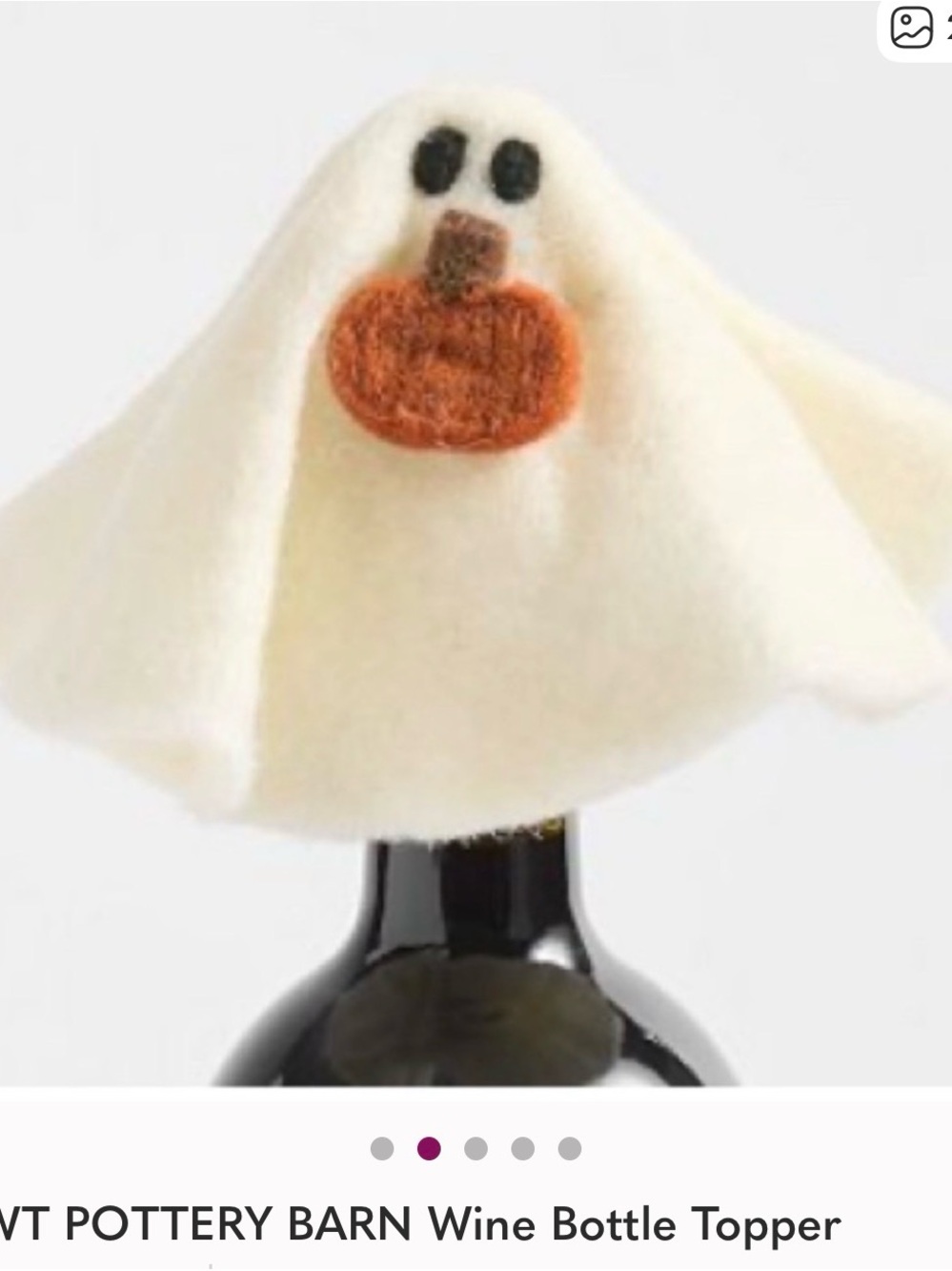 NWT POTTERY BARN WINE TOPPER